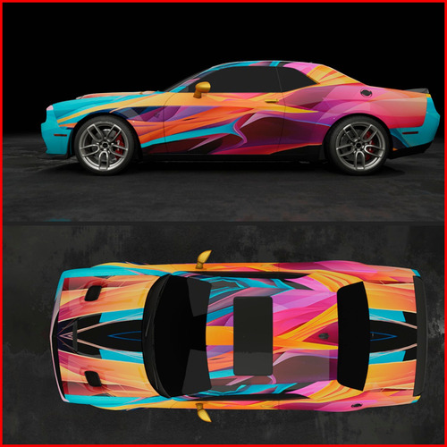 20 Metros Vinil Wrap Automotriz Hiperelástico Colorido
