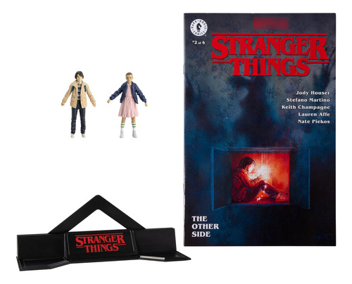 Figuras De Acción 3 Pulgadas Once Y Mike Wheeler Con Cómic