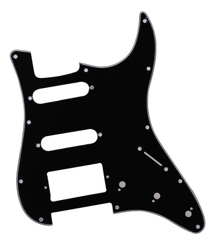 Black Pickguard 3 Ply 11 Hole Para Guitarra Ssh Accesorios