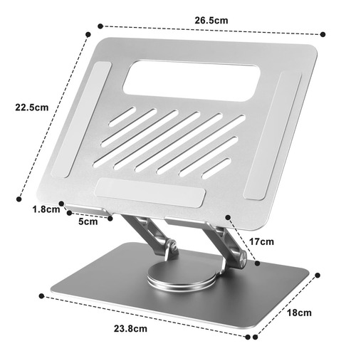 Soporte Tablet Multiángulo,porta Tableta Plegable Aluminio