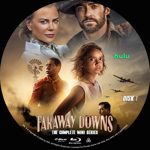 Faraway Downs 2023 Miniserie Bluray. 2 Discos. Ing. Esp. Lat