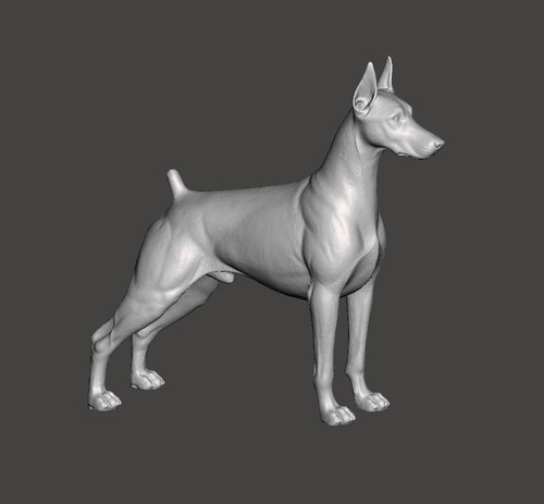 Imagen 2 de 3 de Perro Doberman Pinscher - Escultura