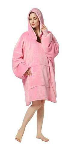 Polerón Pijama Bata Frazada Polar  Térmica Hombre Mujer 1
