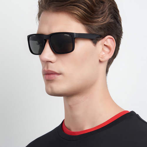 Óculos Carrera 20493400357uc Preto Cor da lente preta fosca Cor da moldura vermelha multicamada Cor da moldura preta fosca