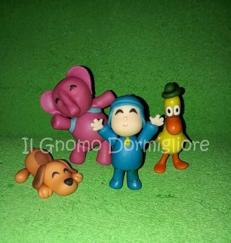 Pocoyo Y Sus Amigos Simil Adorno De Torta - Porcelana Fria