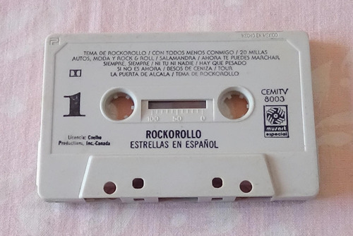 Rocko Rollo Estrellas En Español Tape Cassette 1989 Musart