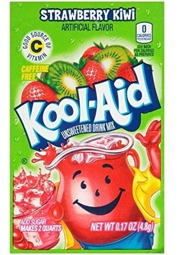 48 Paquetes De Kool Aid De Kiwi De La Fresa Rinde 96 Cuartos