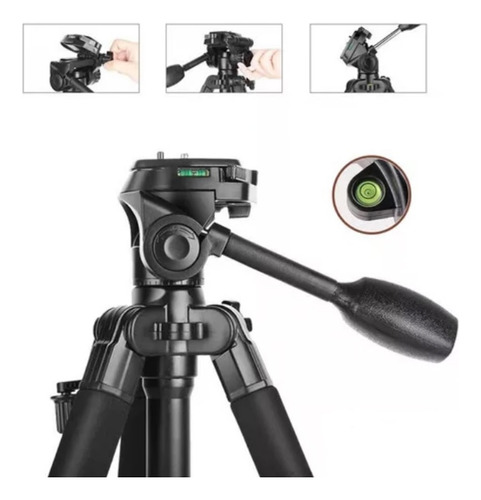 Tripode Camara Celular 3 Secciones 1.67m+soporte+funda 3560
