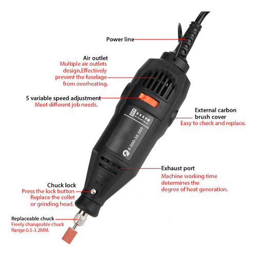 Perforadora Eléctrica De 130 W, Pulidora, Pulidora