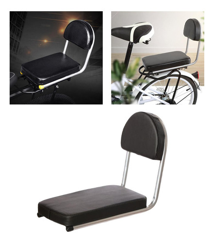 K Bicicleta Bicicleta Trasera Cola Asiento Resto Cojín Negro