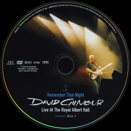 Dvd David Gilmour - Remember That Night, Live From