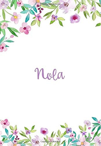 Nola 55 Sheets 7x10 Inches 110 Ruled Pages Cute Blossom Desi