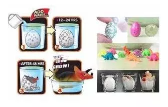 Huevos Mágicos De Dinosaurio Nacen Y Crecen En El Agua X 6 U