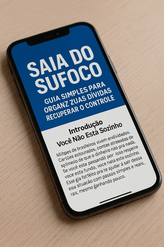 E-book Saia Do Sufoco Organize Suas Dívidas E Recupere O C