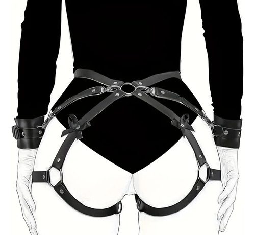Conjunto De Cadena Cuerpo Arnés Collar Gargantilla