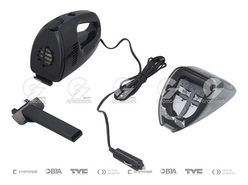 Imagen 2 de 8 de Aspiradora Portatil Para Auto 12v 60w Azul Eco