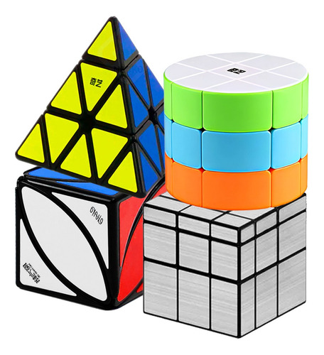 Paquete Pyraminx Barrel 3x3 Mirror Espejo Ivy Qiyi Original