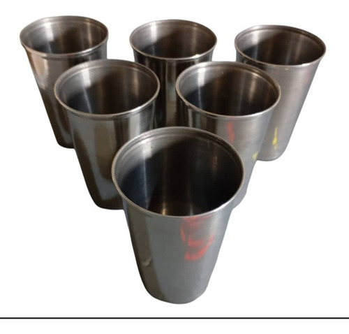 Vasos De Acero 555 10cm Alto 7cm Diámetro Por 6 Unidades