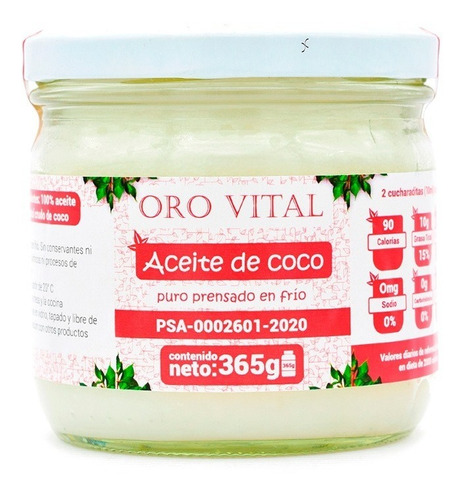 Aceite Coco Puro Prensado Frio - g a $173