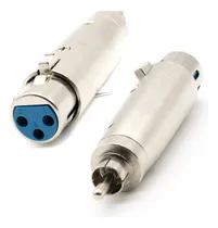 Comprar 10 Adaptadores Plug Macho Rca A Hembra Canon Con Traba