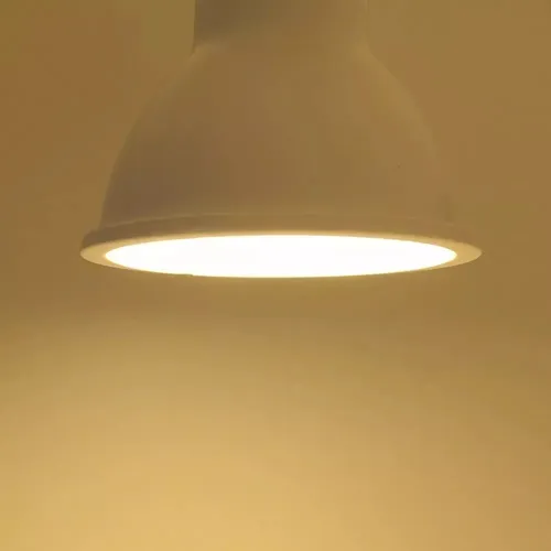 Ampolleta Gu10 Luz Cálida 3000k Dimeable 5.6w + Soquete 220v