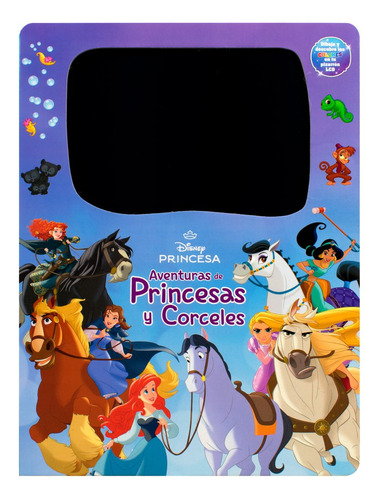 Disney Princesa. Aventuras De Princesas Y Corceles / Pd. (libro Con Pizarrón Lcd), De Disney. Editorial Silver Dolphin Infantil, Tapa Dura, Edición 01 En Español, 2024