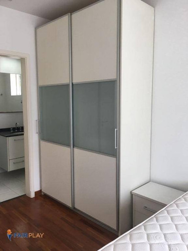 Apartamento No Brooklin, Ao Lado Da Berrini, 75m De Area Útil, 2 Dormitórios E 2 Vagas De Garagem - Ap3324
