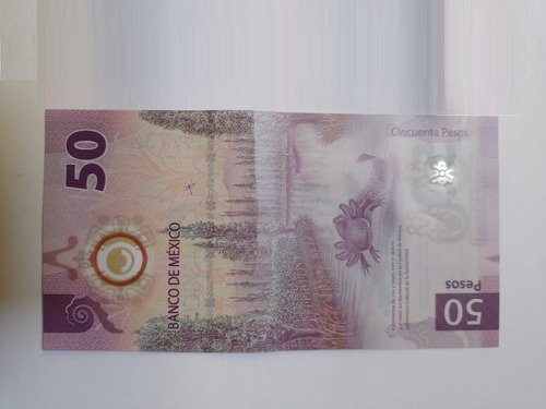 Billete 50 Pesos Ajolote Mexicano 1 Ajolotito Tenochtitlan (Usado)