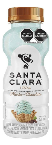Leche Uht Santa Clara Helado De Menta Con Chocolate 250ml