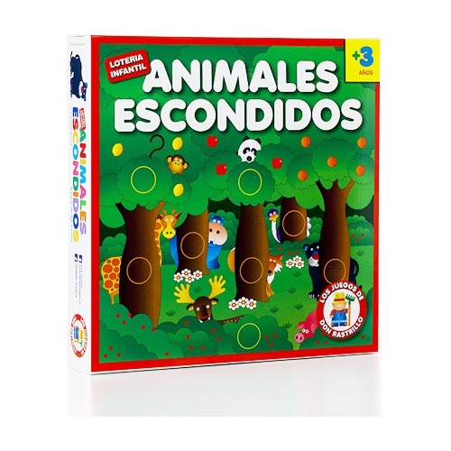 Juego De Mesa Infantil Loteria  Animales Escondidos  Ruibal