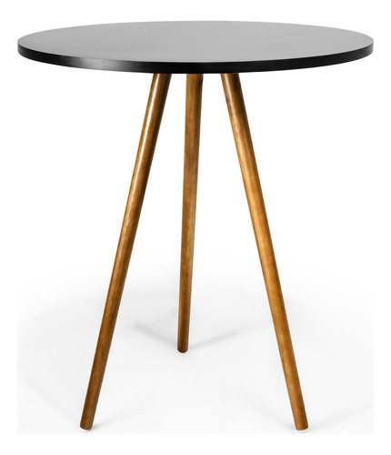 Conjunto De Mesa 70cm Redonda Tripé Com 4 Cadeiras Eiffel
