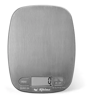 Bascula Digital De Cocina Rhino Gramera Barec-5a 5kg/1g Capacidad máxima 5 kg Color Gris