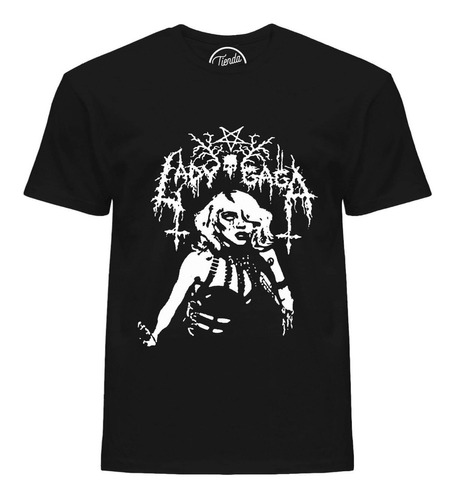 Imagen 1 de 2 de Playera Lady Gaga Heavy Metal Pop T-shirt