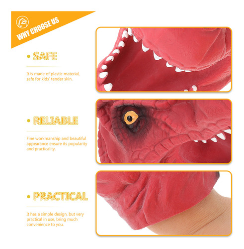 Juguete Creativo Para Marionetas Con Cabeza De Dinosaurio, 2