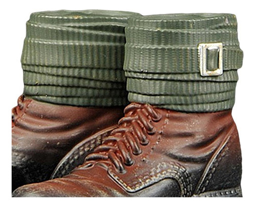 2 Pares De Botas Con Cordones De Soldado Alemán A Escala 1:6