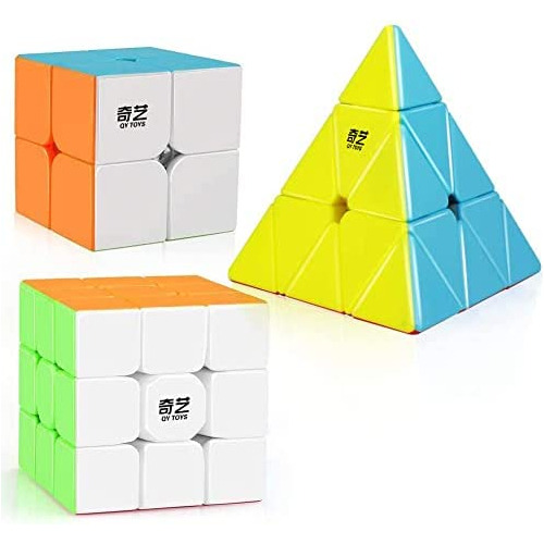 D-fantix Qy Toys Cube - Juego De 3 Cubos Qidi S2 2x2 Warrio.