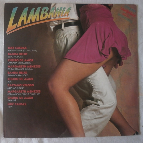 Lp Lambahia 1989 Diversos, Disco De Vinil Com Encarte