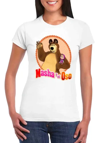Playeras personalizadas masha 2025 y el oso