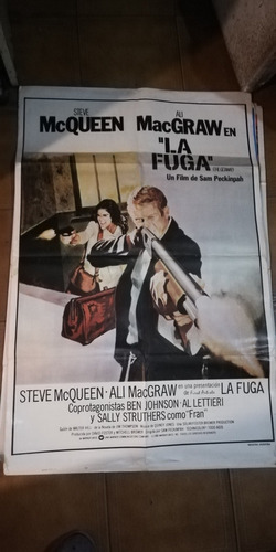 Afiche De Cine Original Película La Fuga Steve Mcqueen 