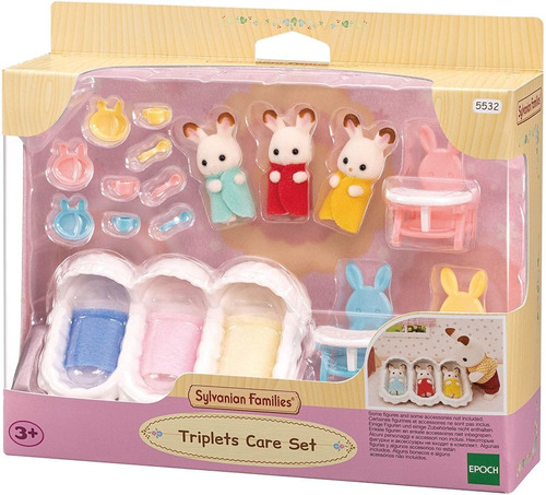 Sylvanian Families Conjunto Cuidando Trigêmeos 5532 Epoch