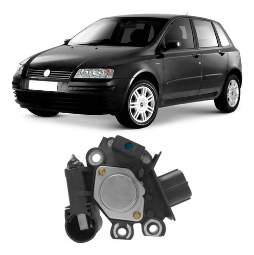 Regulador Voltagem Alternador Stilo 1.8 2004 A 2010 Valeo