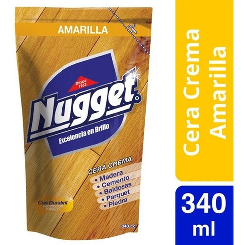 Cera Para Pisos En Crema Doypack 340ml Amarilla Nugget