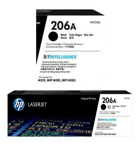 Toner Hp W2110a 206a Negro Laserjet M255 M283 Original