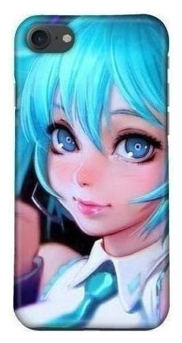 Funda Celular Anime Blue Girl Disp Para Toda Marca De Cel