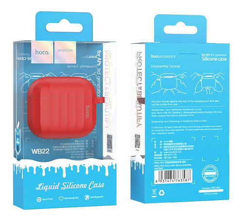 Funda Protectora De Auriculares De Silicona Hoco Para Airpod