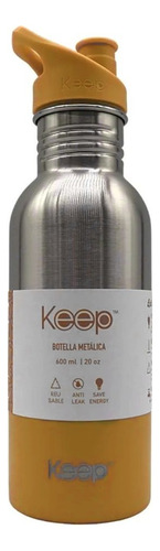 Keep Botella Metálica Amarillo X 600ml 