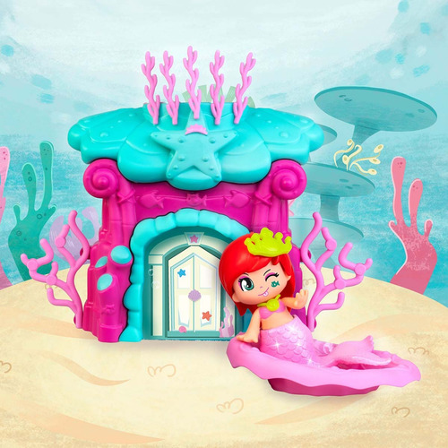 Muñeca Pinypon Set Casa De Sirena Figura 7cm