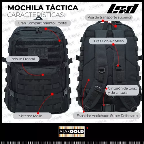 Mochila Tactica Militar Colores Calidad Premium 30l