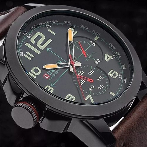 Relógio Masculino Curren + Brinde Grátis Pulseira Silicone
