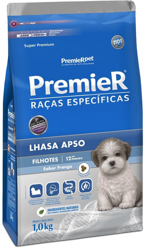 Ração Raças Especificas Filhotes Lhasa Aspo Premier 1kg